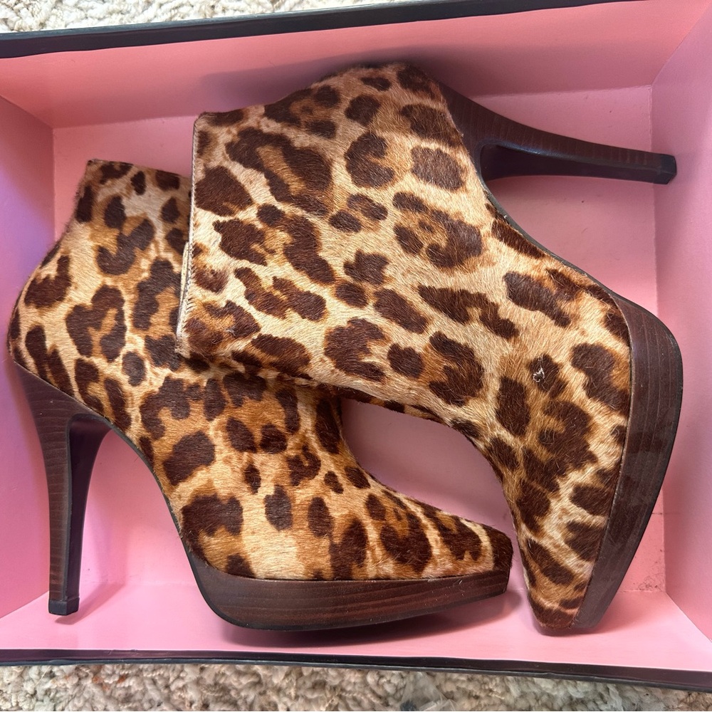 Steve Madden Animal Print Heeled Boots